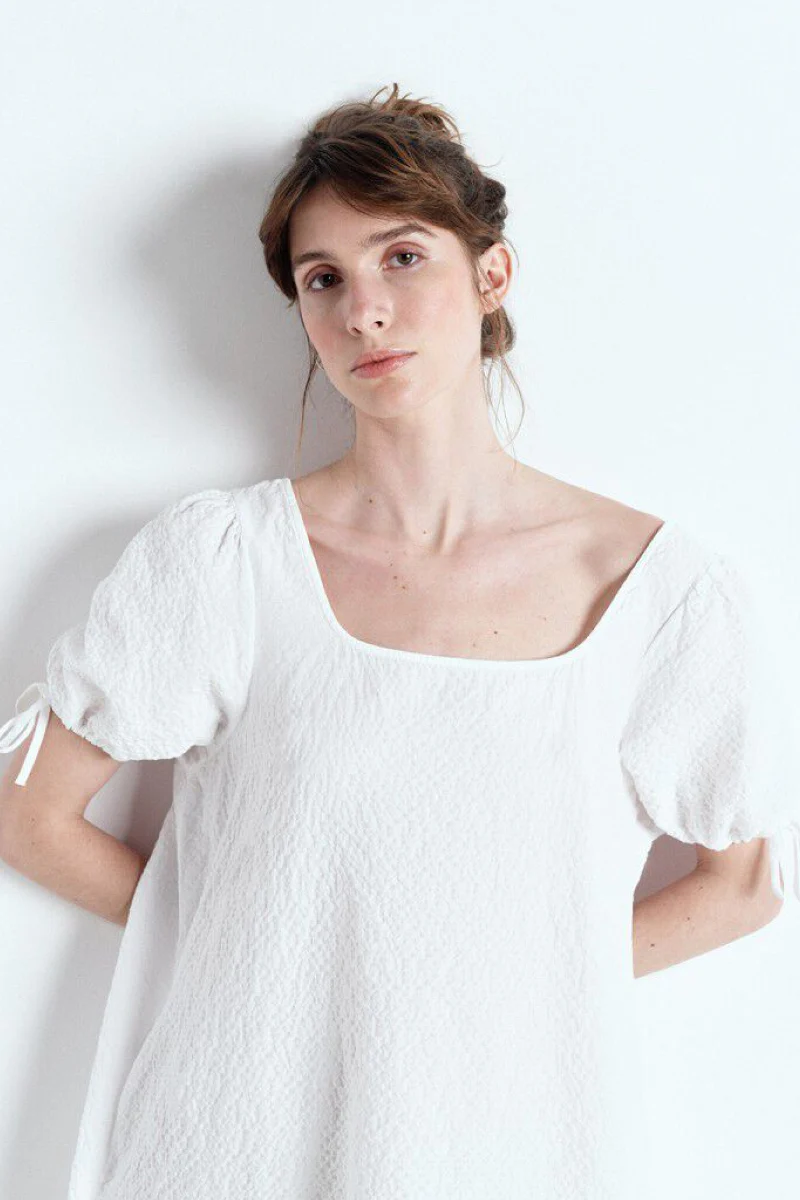 American Vintage Tuffaz Short-sleeved dress - coconut - Image 3