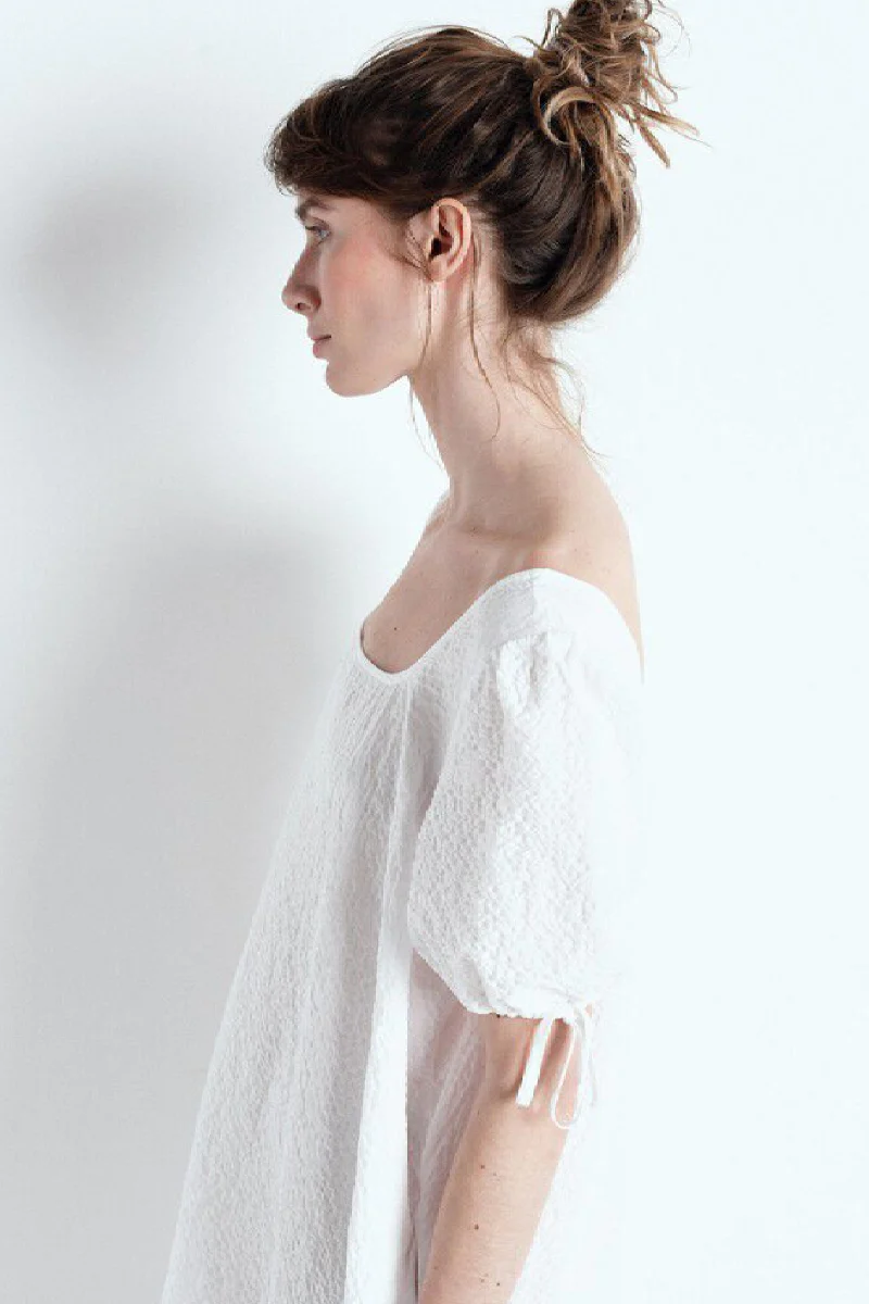 American Vintage Tuffaz Short-sleeved dress - coconut - Image 4