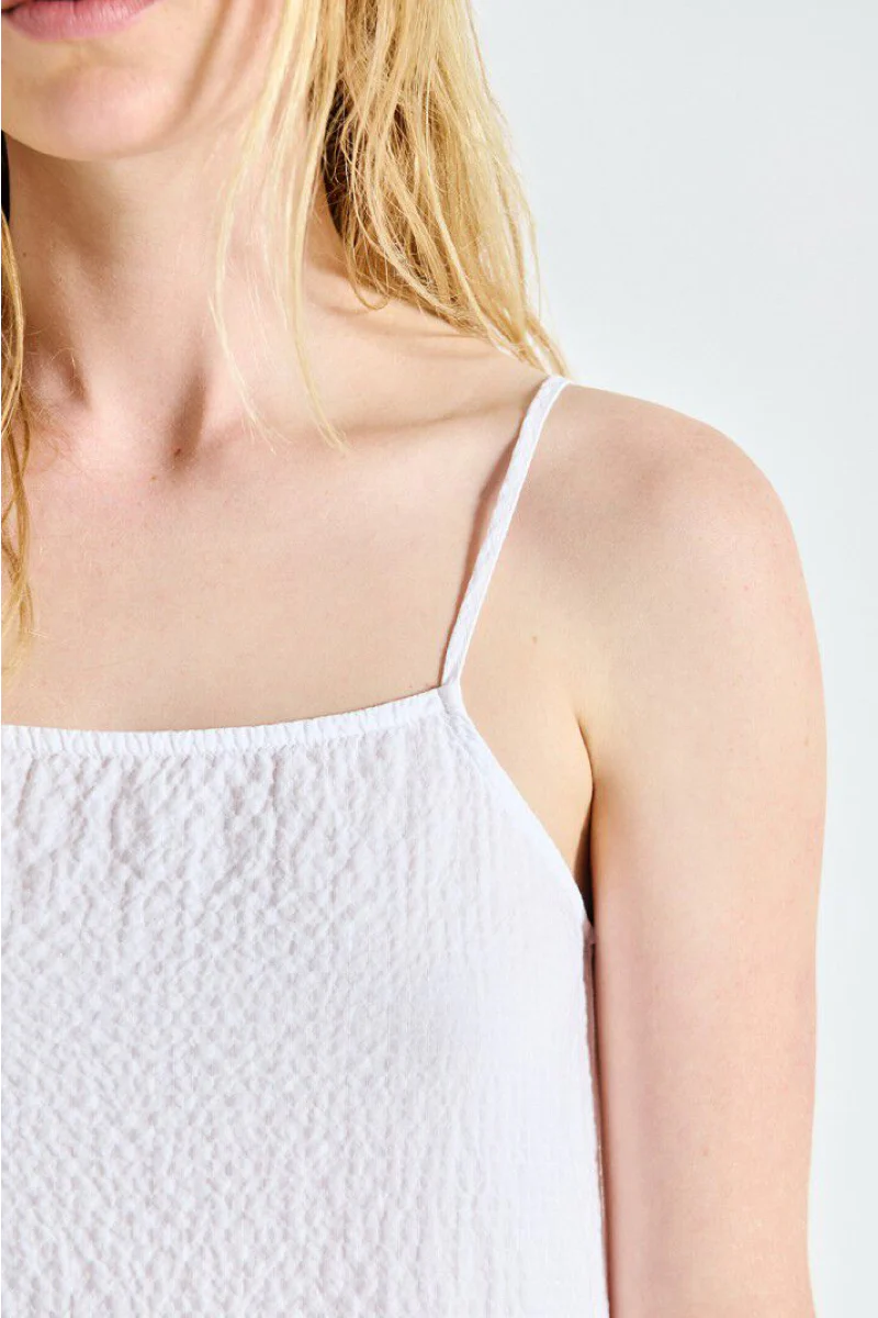 American Vintage Tuffaz Strap dress - coconut - Image 4
