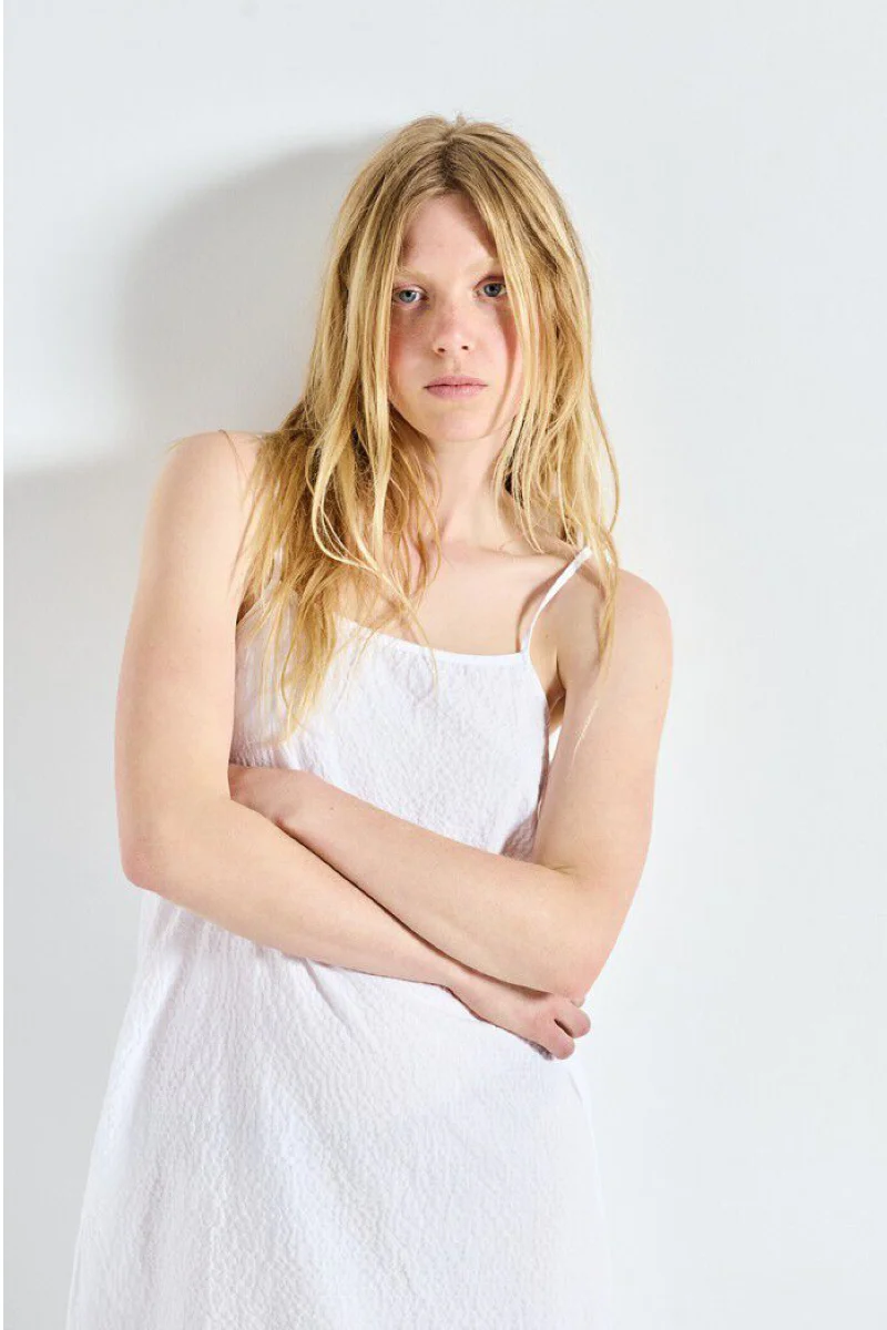 American Vintage Tuffaz Strap dress - coconut - Image 6