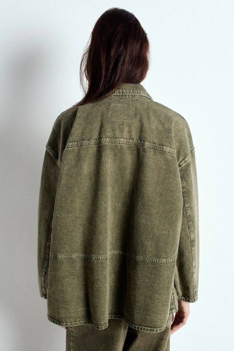 American Vintage Uzatown jacket - olive - Image 3