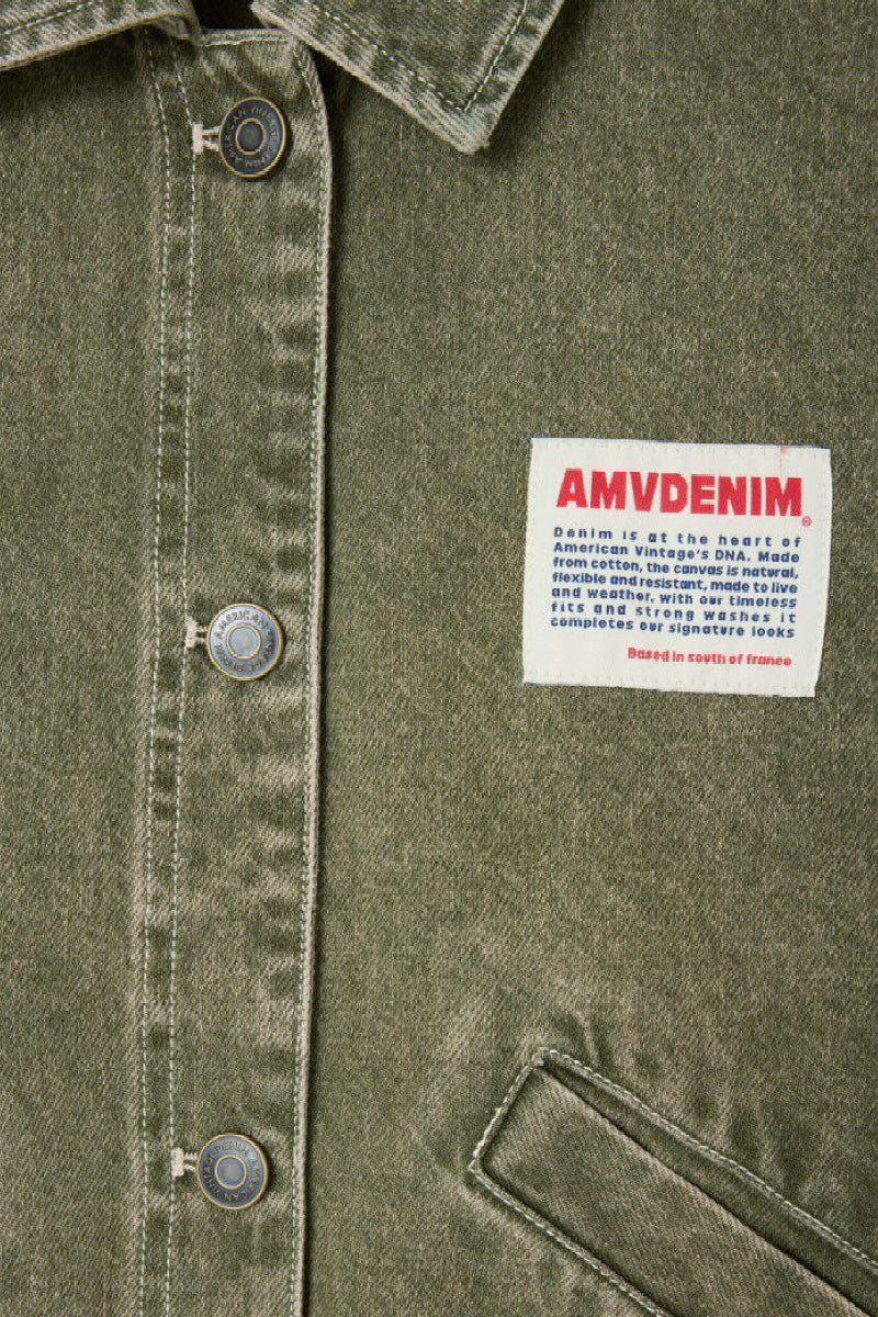 American Vintage Uzatown jacket - olive - Image 6