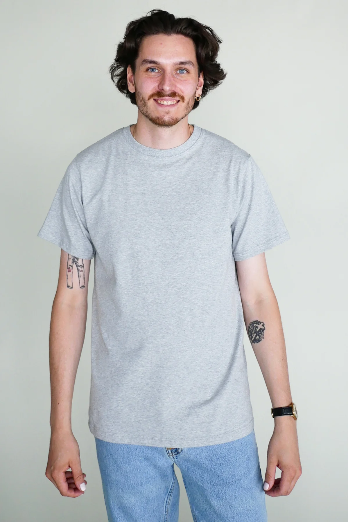 Arela Tom miesten t-paita - grey melange - Image 4