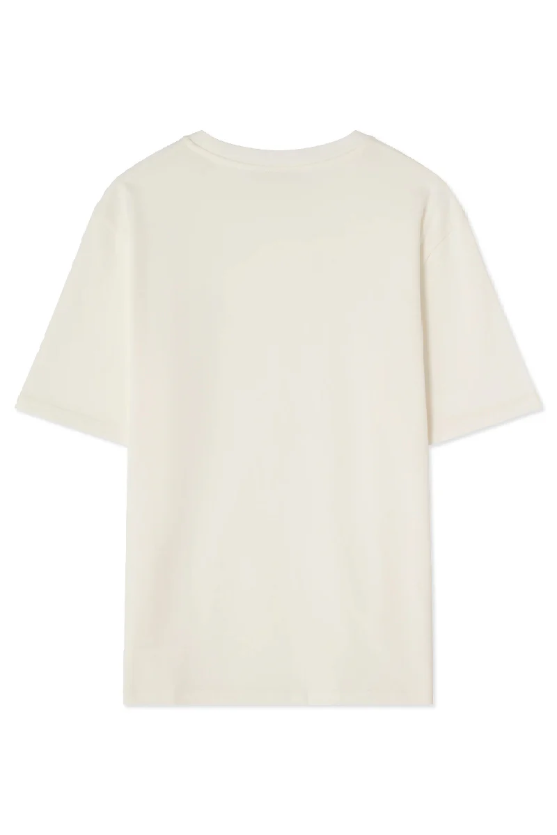 AVENY Berkeley Tee Feel The Beat Patch - Almost White - Image 2