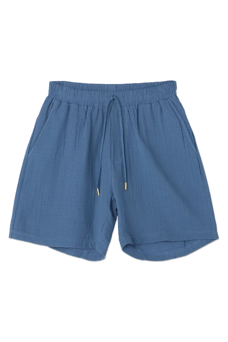 AVENY West shorts cotton crincle - indigo blue - Image 3
