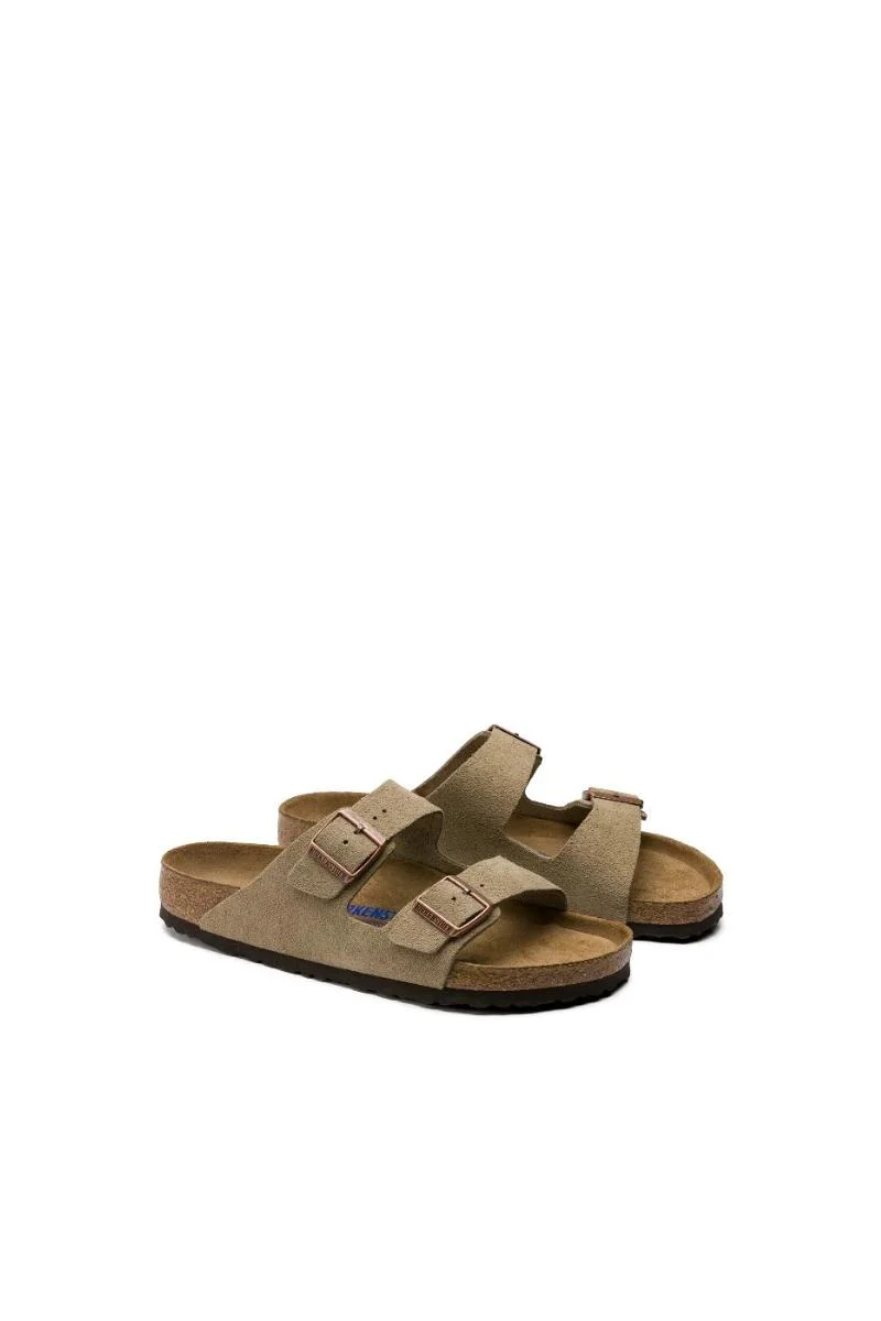 Birkenstock Arizona Soft Footbed Suede Narrow fit - Taupe