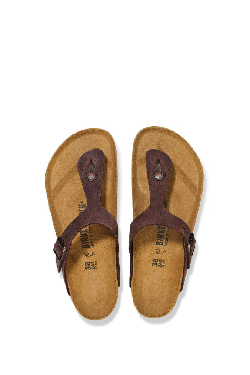 Birkenstock Gizeh Oiled Leather Regular Fit - habana - Image 3