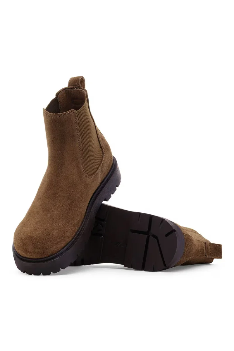 Birkenstock Highwood Slip On Mid Suede Leather - dark tea - Image 3