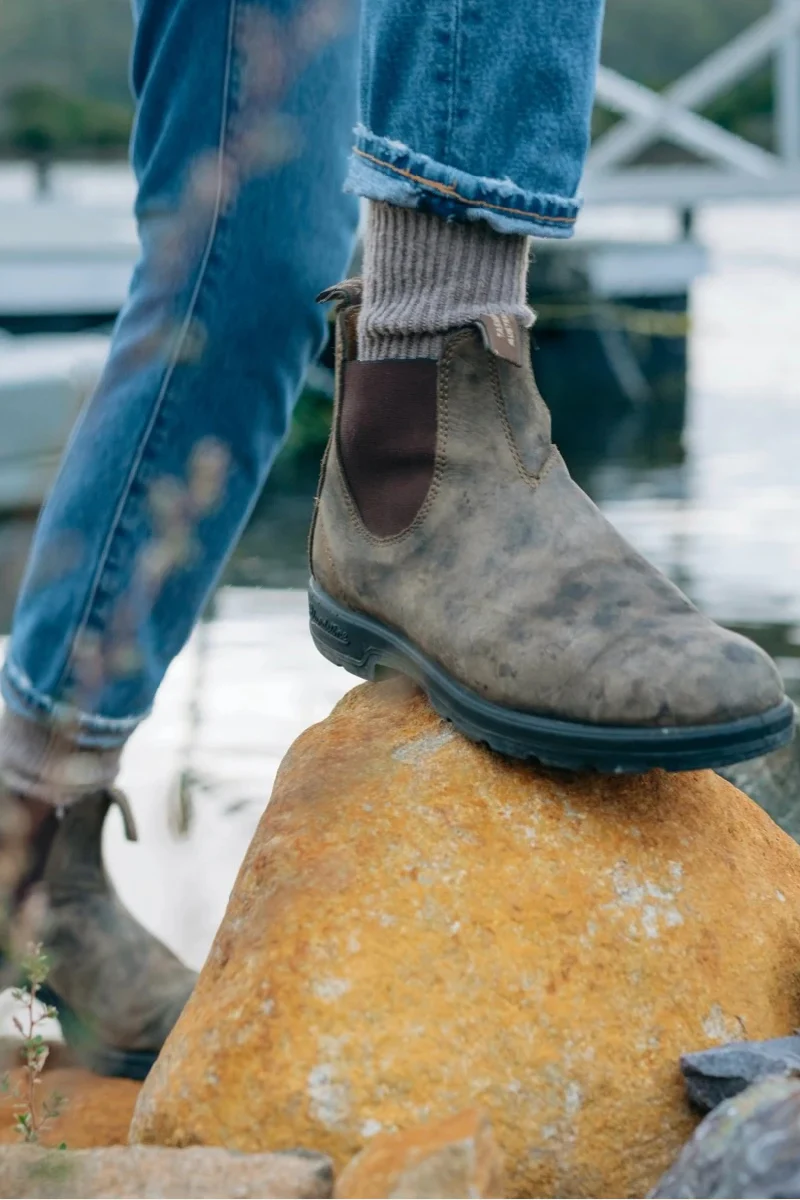 Blundstone 585 Mens Chelsea Boots - Rustic Brown - Image 7