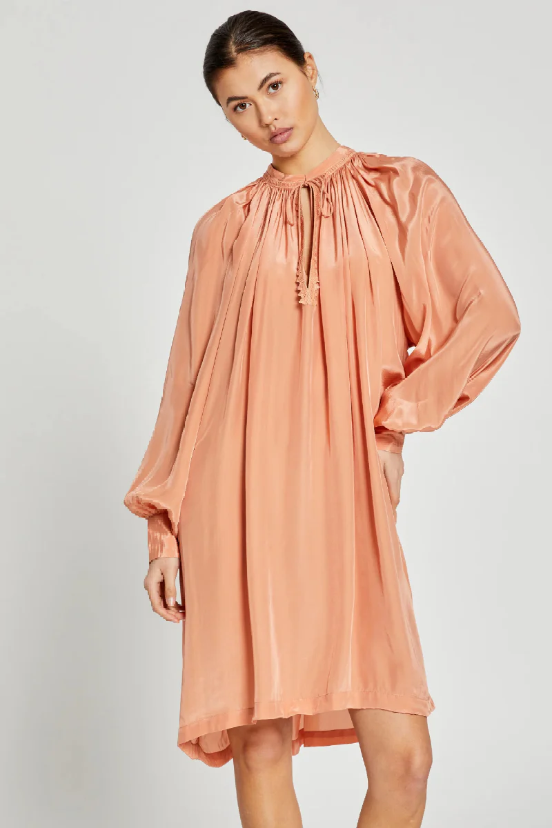 Bruuns Bazaar Populus Hazy dress - Burned orange - Image 3