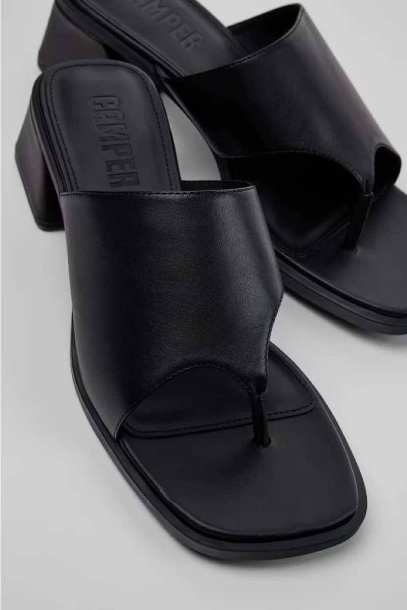 Camper Kora sandal - black leather - Image 4