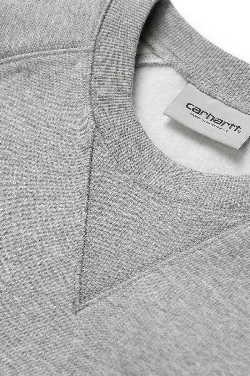 Carhartt WIP Chase Sweat - grey / gold - Image 4