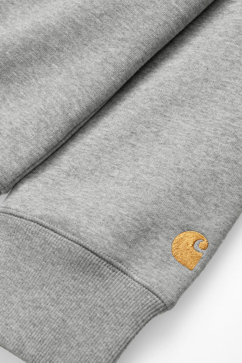 Carhartt WIP Chase Sweat - grey / gold - Image 5