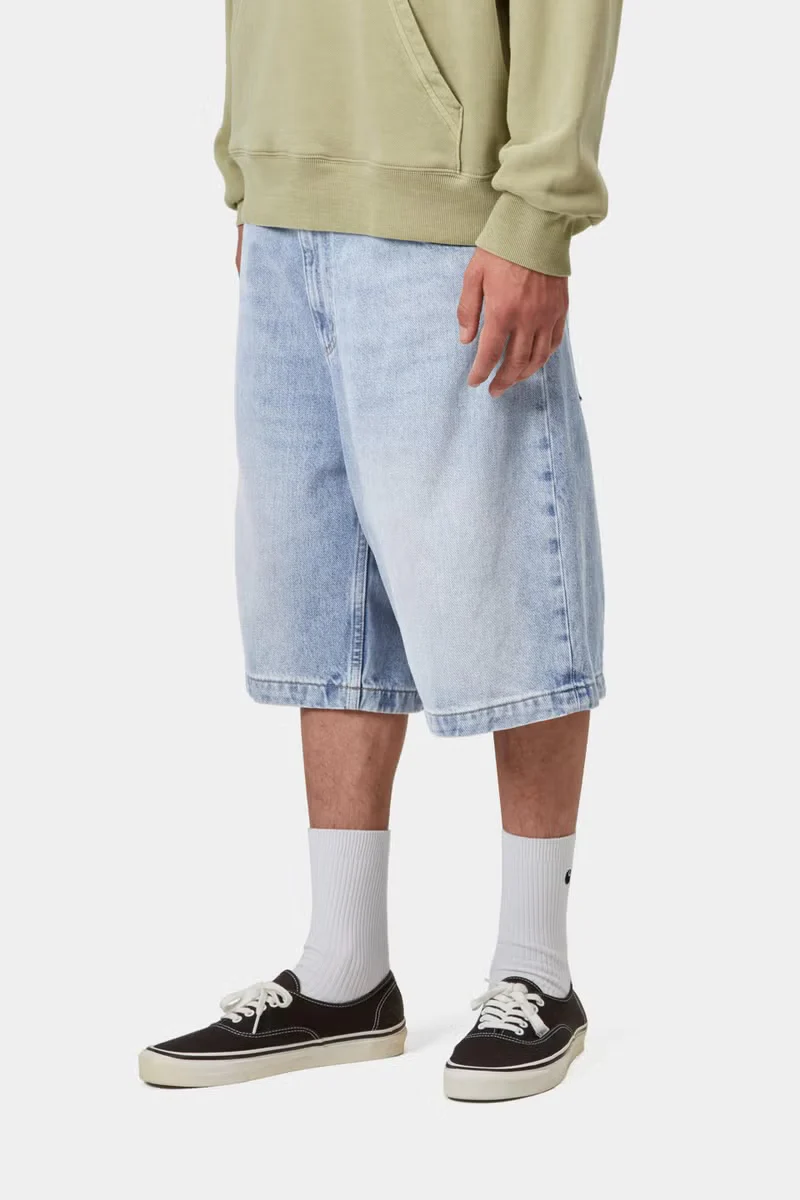 Carhartt WIP Brandon Smith Denim short - Blue / Heavy worn bleached - Image 3