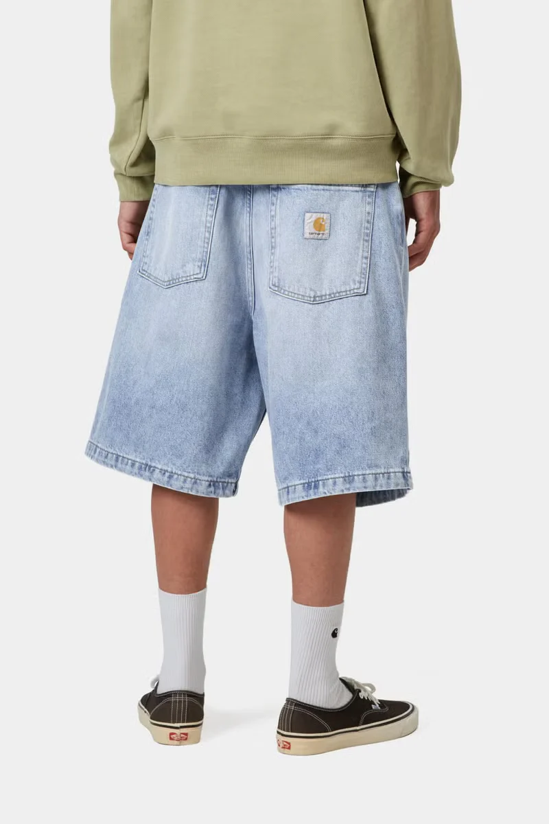 Carhartt WIP Brandon Smith Denim short - Blue / Heavy worn bleached - Image 4