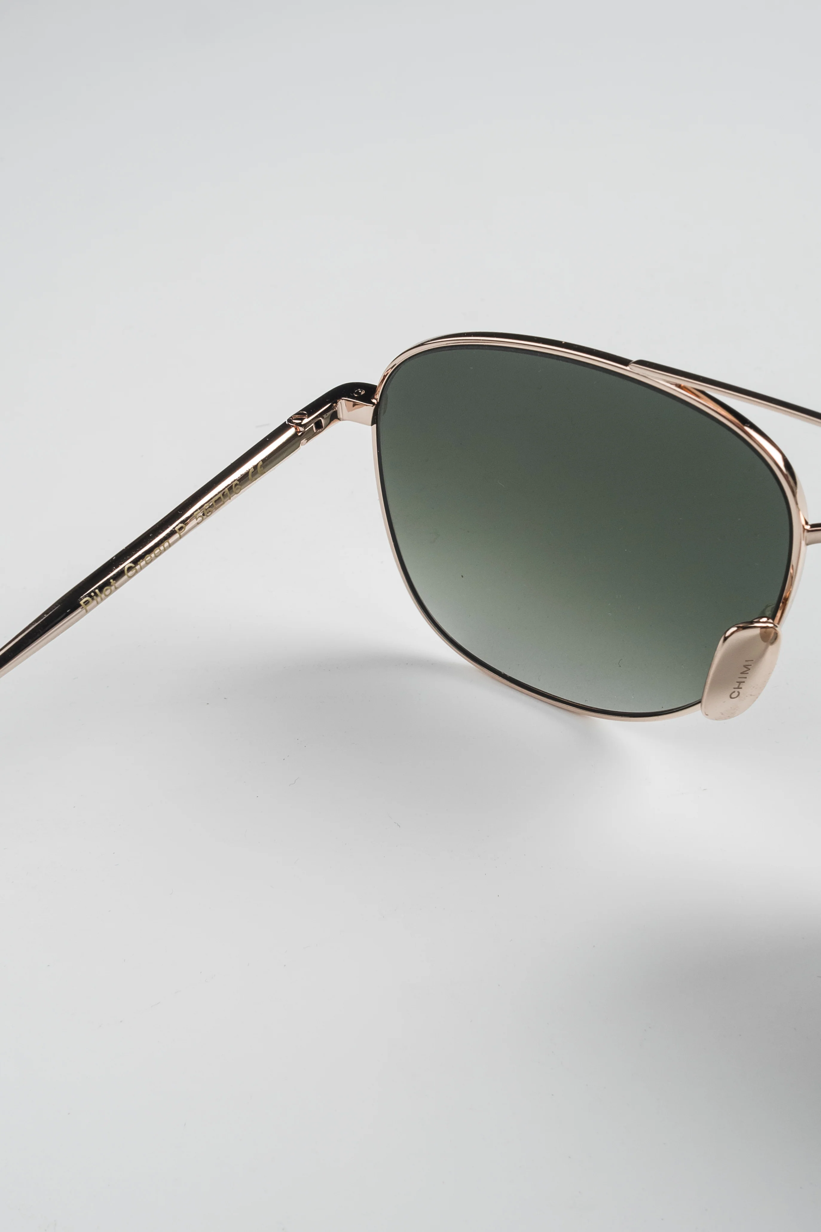 CHIMI Steel Pilot polarisoidut aurinkolasit - soft gold/green - Image 10