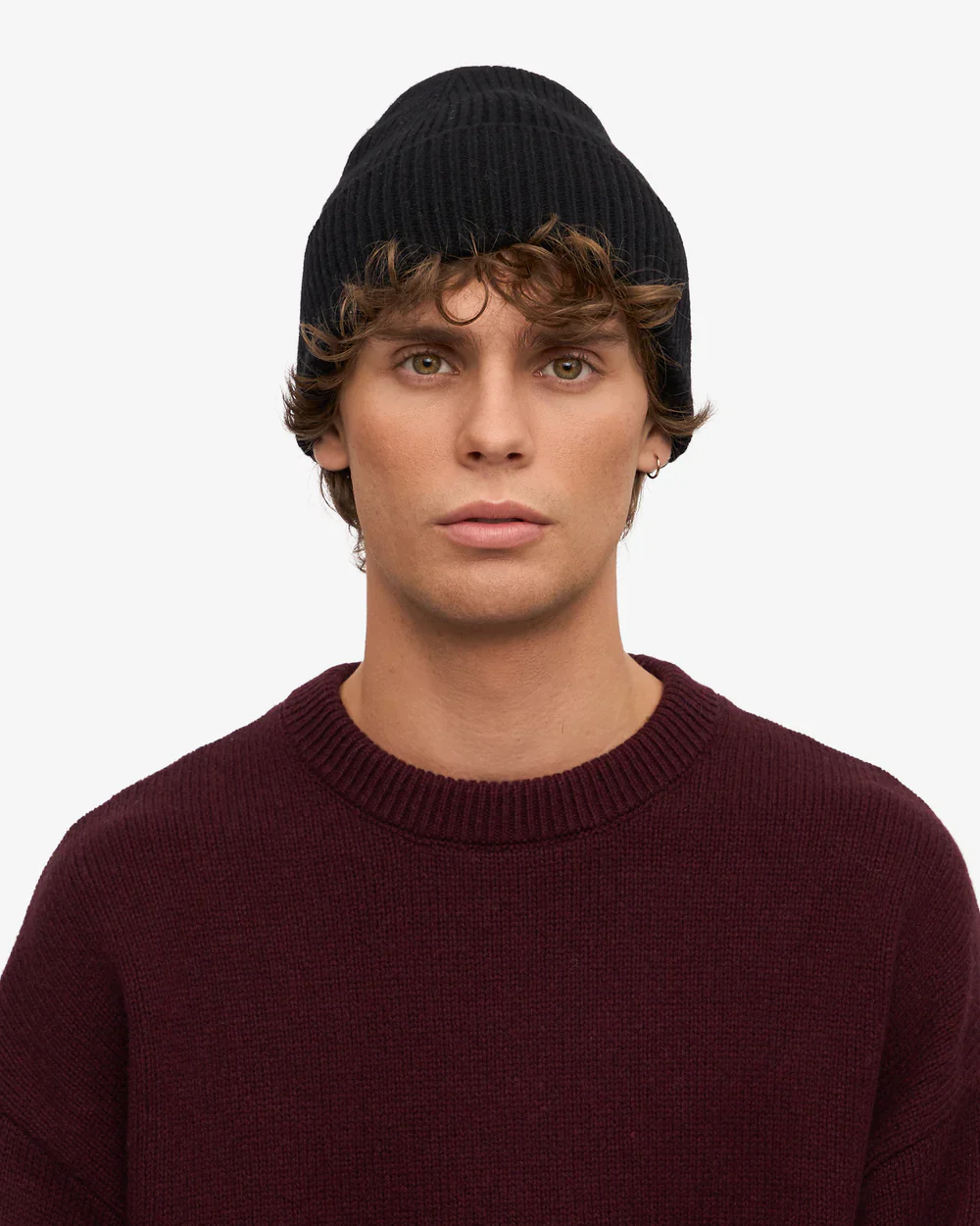 Colorful Standard Merino Wool Beanie - deep black - Image 2