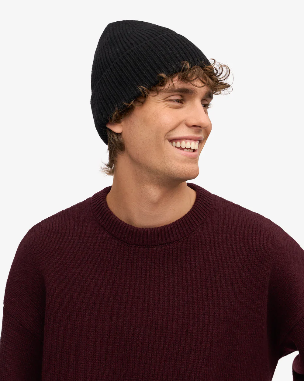 Colorful Standard Merino Wool Beanie - deep black - Image 3