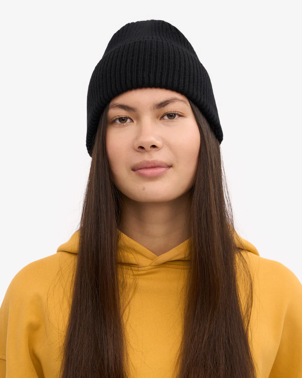 Colorful Standard Merino Wool Beanie - deep black - Image 4
