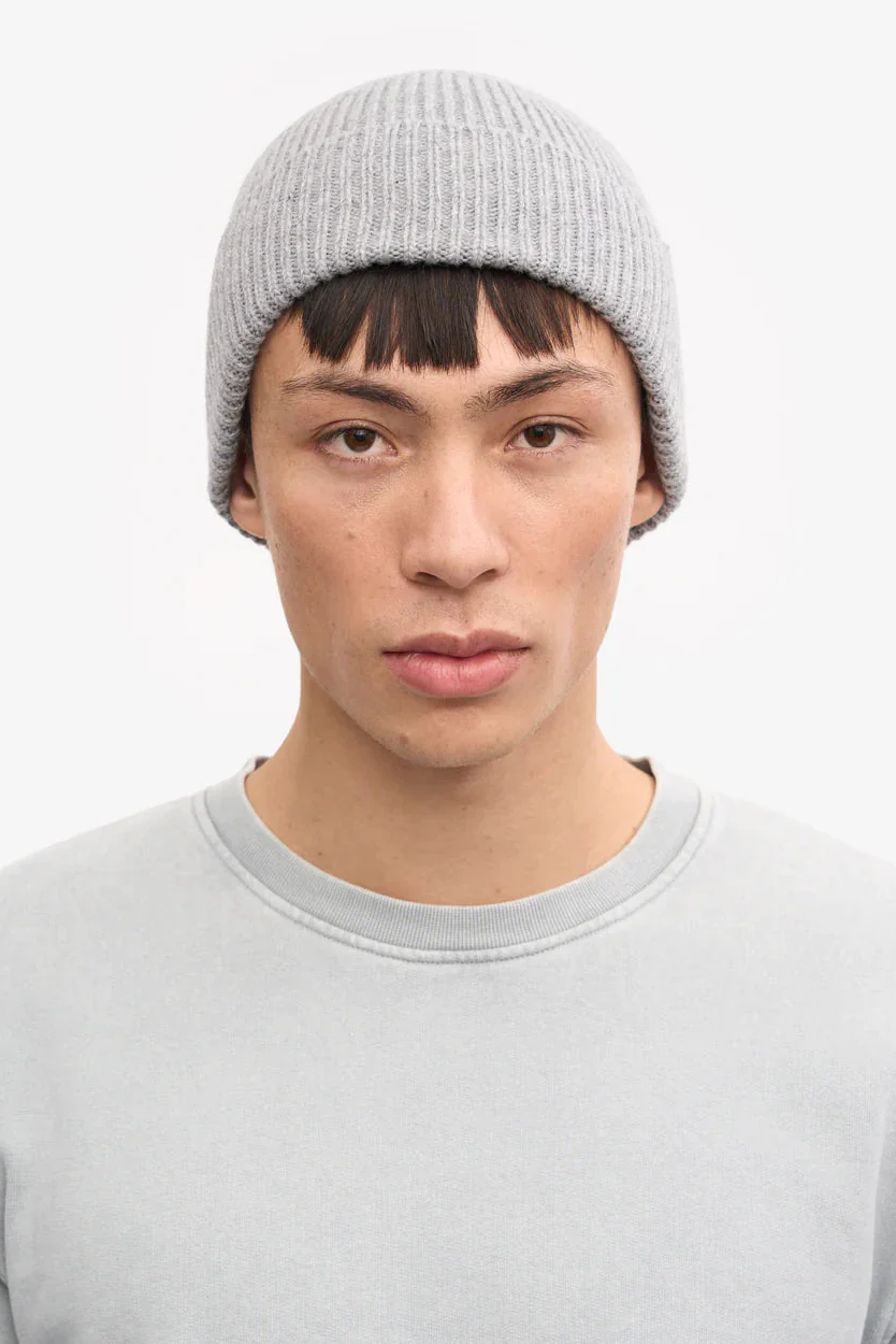 Colorful Standard Merino Wool Beanie - heather grey - Image 2