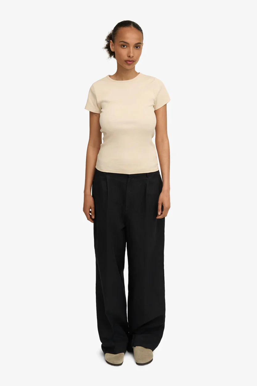 Colorful Standard Organic Rib SS t-shirt - Ivory white - Image 3