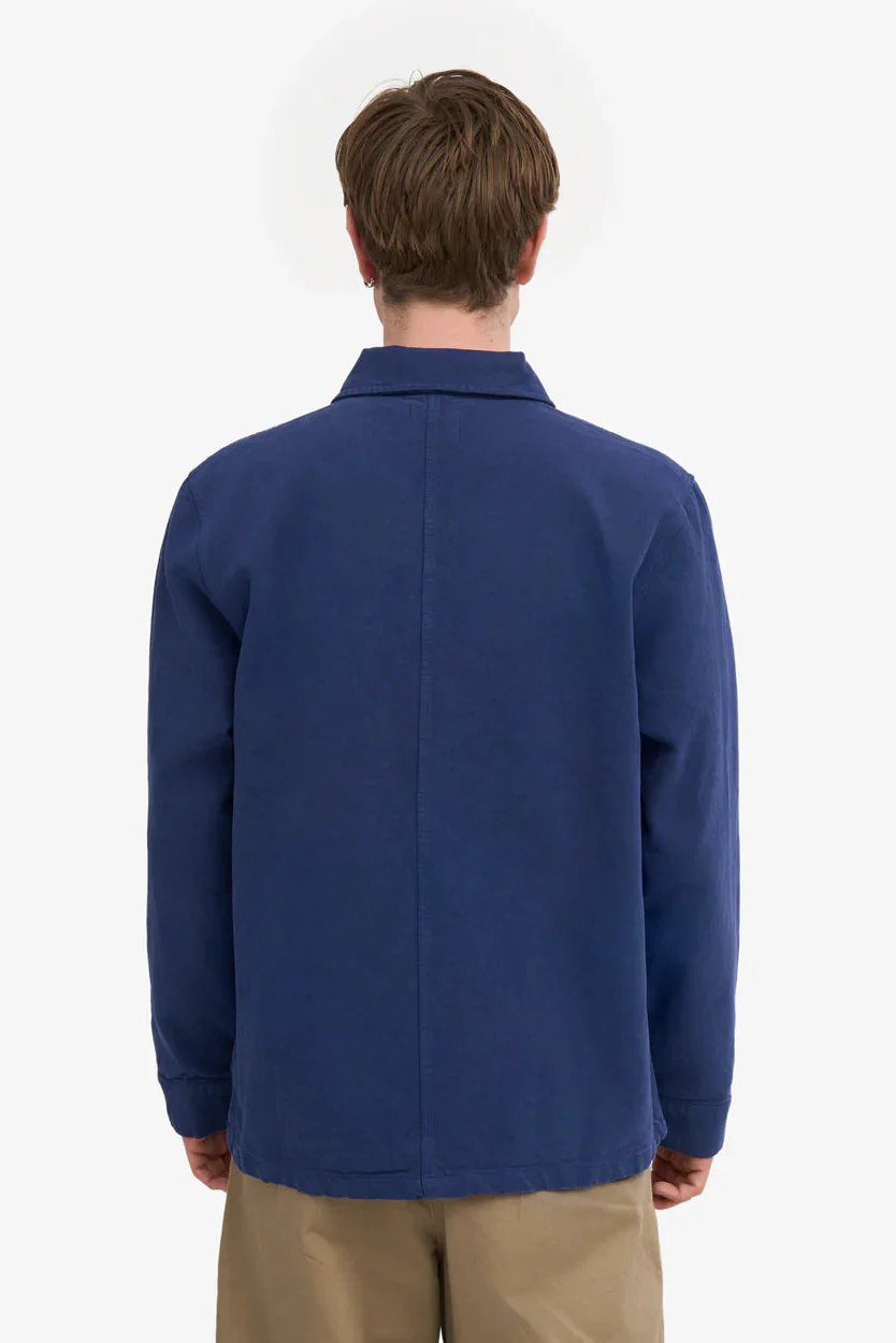 Colorful Standard Organic Workwear Jacket - marine blue - Image 4