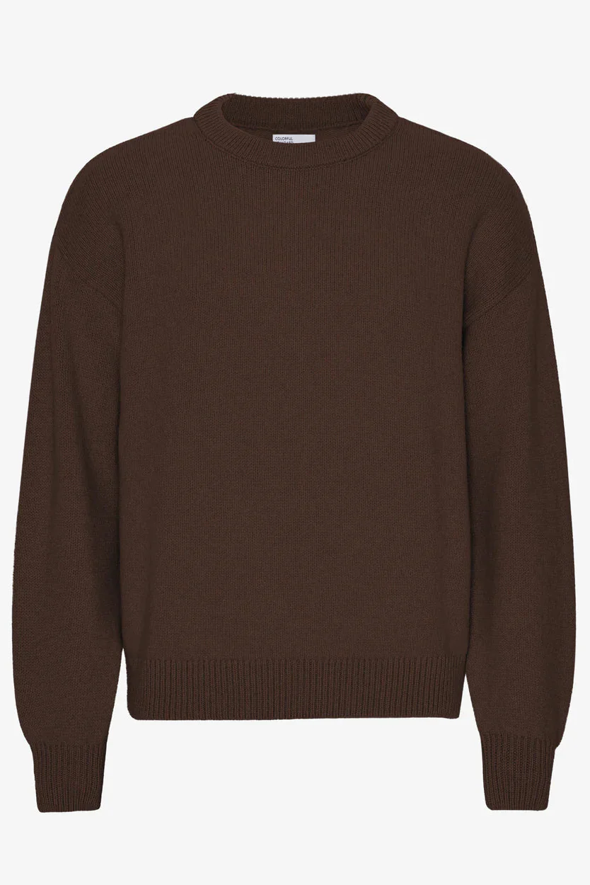 Colorful Standard Oversized Merino wool crew - coffee brown
