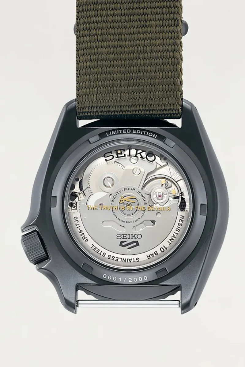 Denham x Seiko 5 The Field Watch - military green - Image 6
