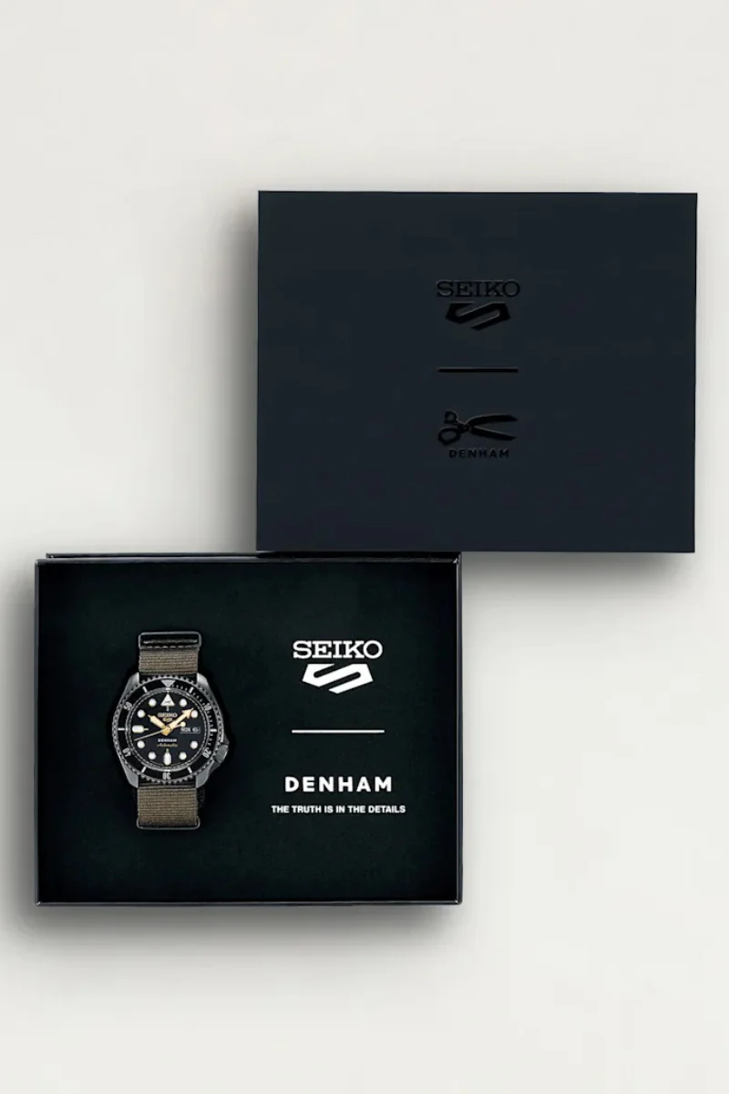 Denham x Seiko 5 The Field Watch - military green - Image 8