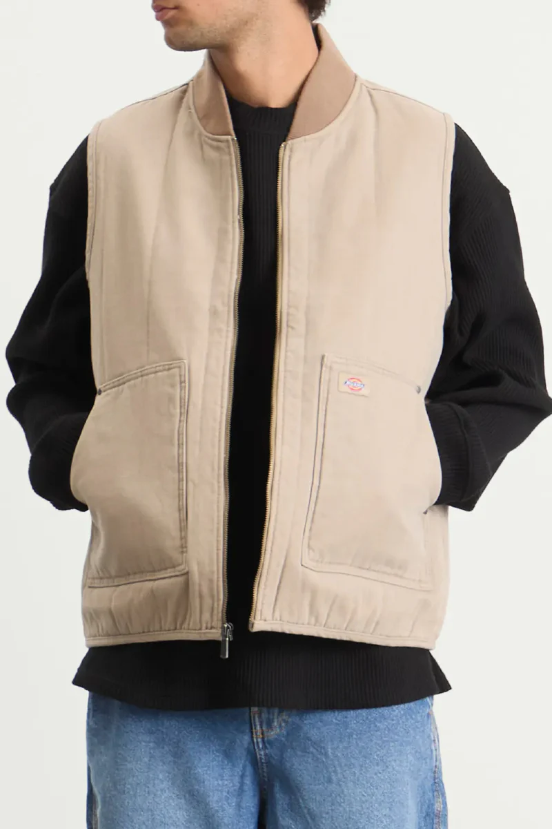 Dickies Quilted Canvas vest - desert sand - Image 2