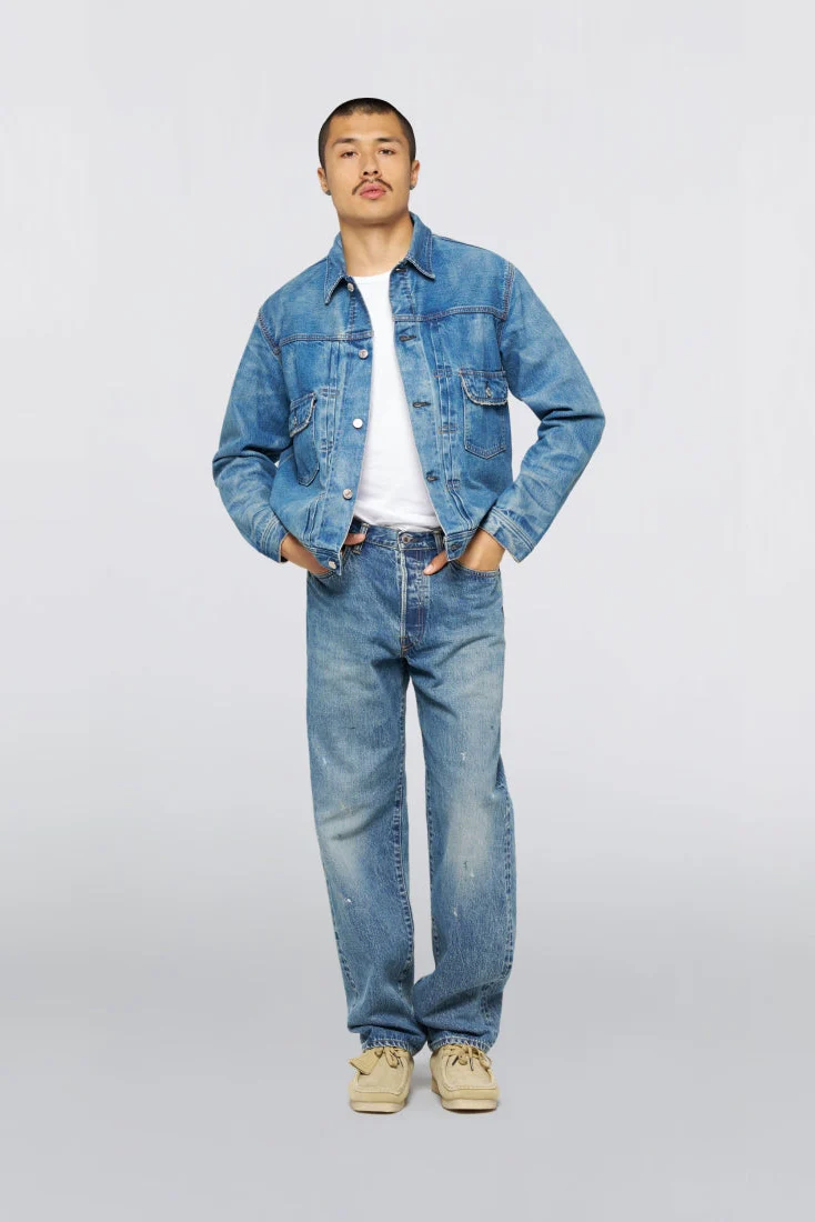 Edwin Denim Jacket - blue light used - Image 2