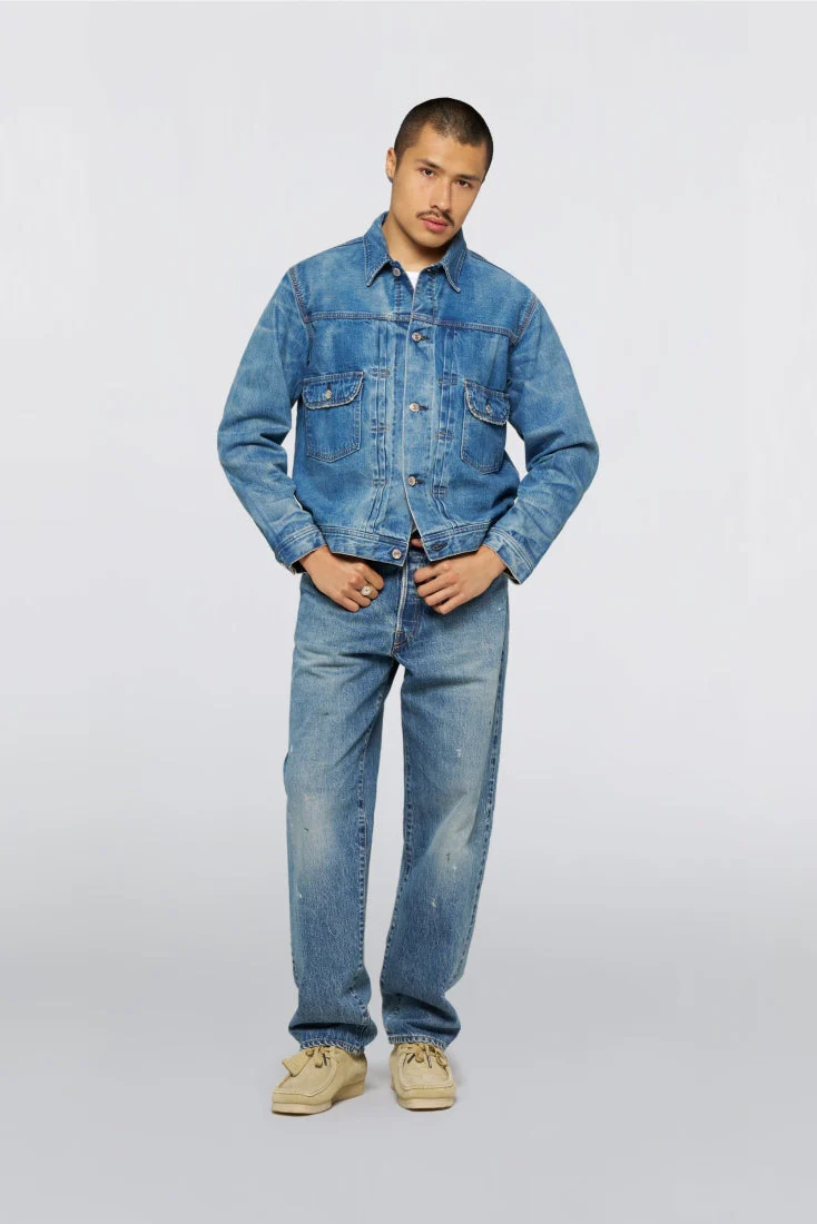 Edwin Denim Jacket - blue light used - Image 4