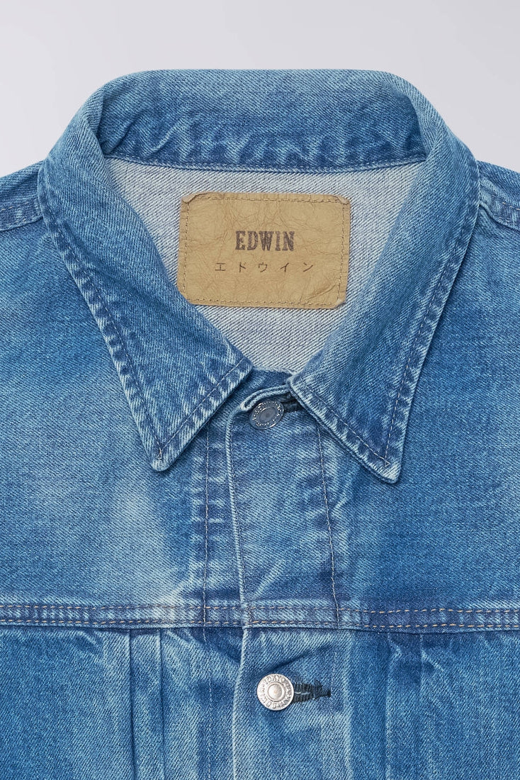 Edwin Denim Jacket - blue light used - Image 5