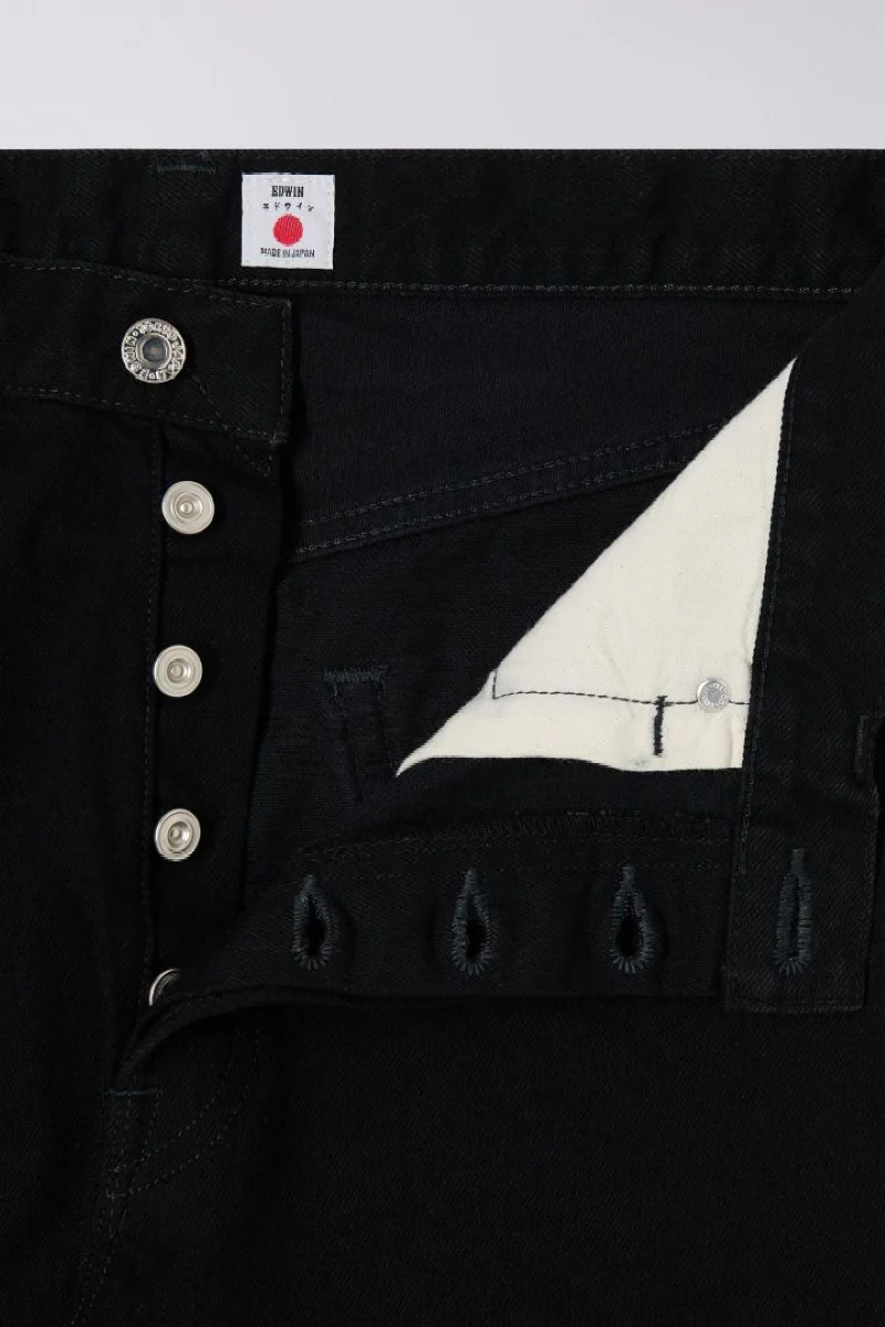Edwin Regular Straight Jeans - black unwashed - Image 3