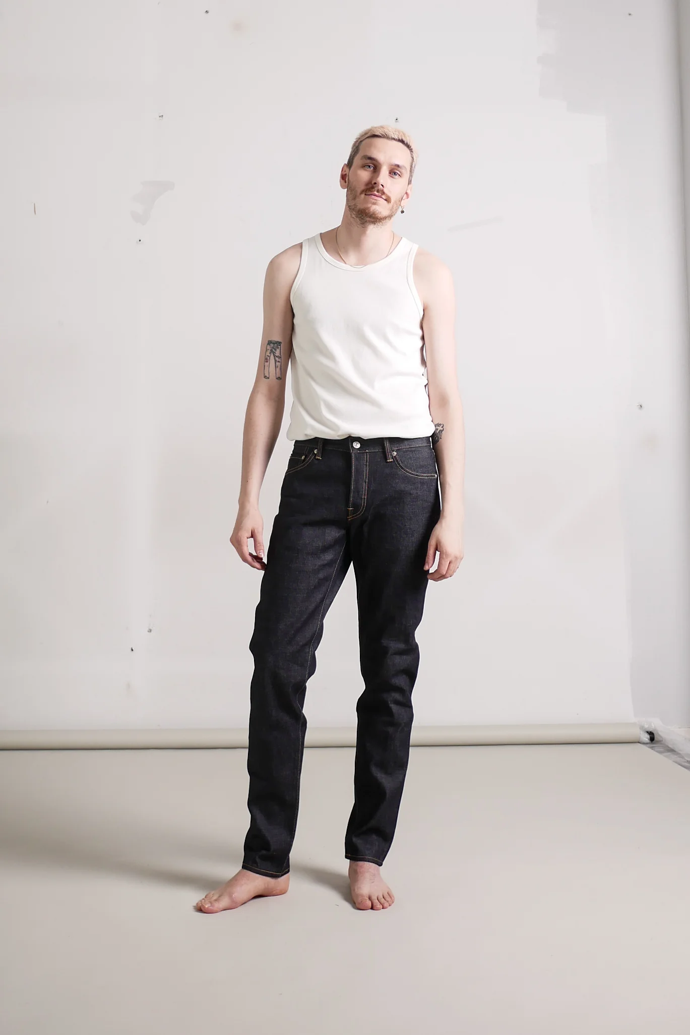 Edwin Regular Tapered miesten farkut - Blue Unwashed Rainbow Selvage
