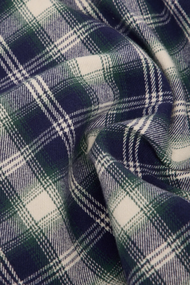 Edwin Work Shirt LS - navy / green - Image 8