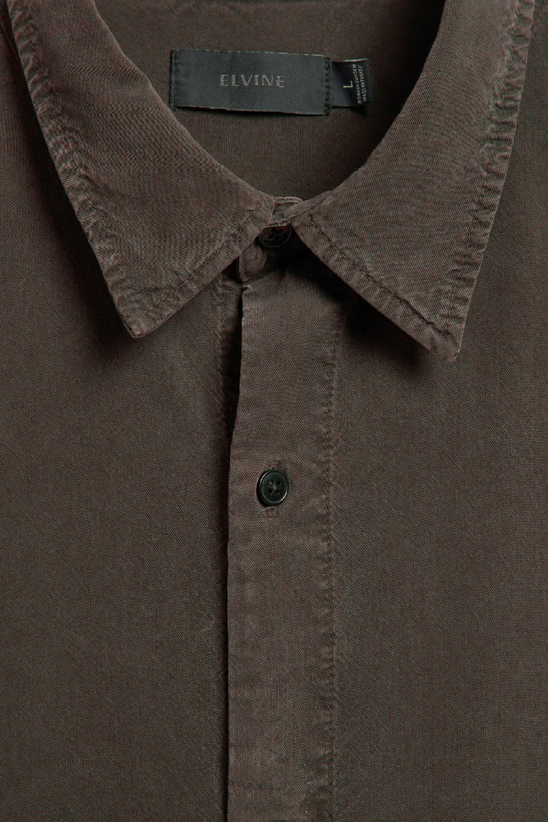 Elvine Ossian shirt - Dark Coffee - Image 5