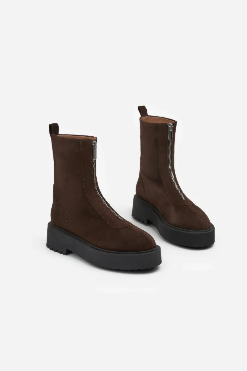 Flattered Alma - Brown Suede - Image 3