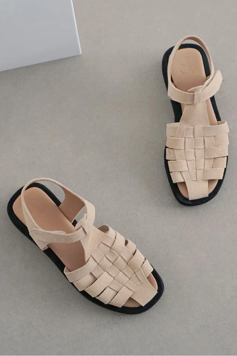 Flattered Gigi sandals - suede beige - Image 6
