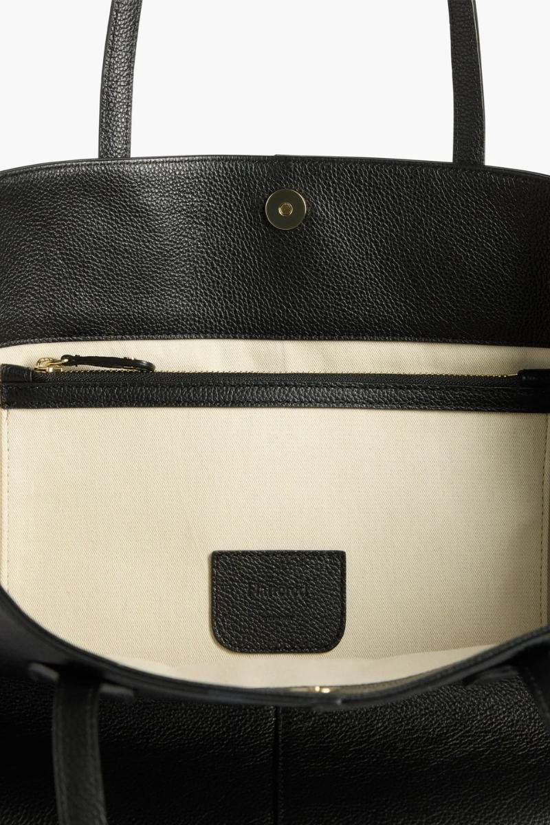 Flattered Lesley Tote bag grained leather - black - Image 3