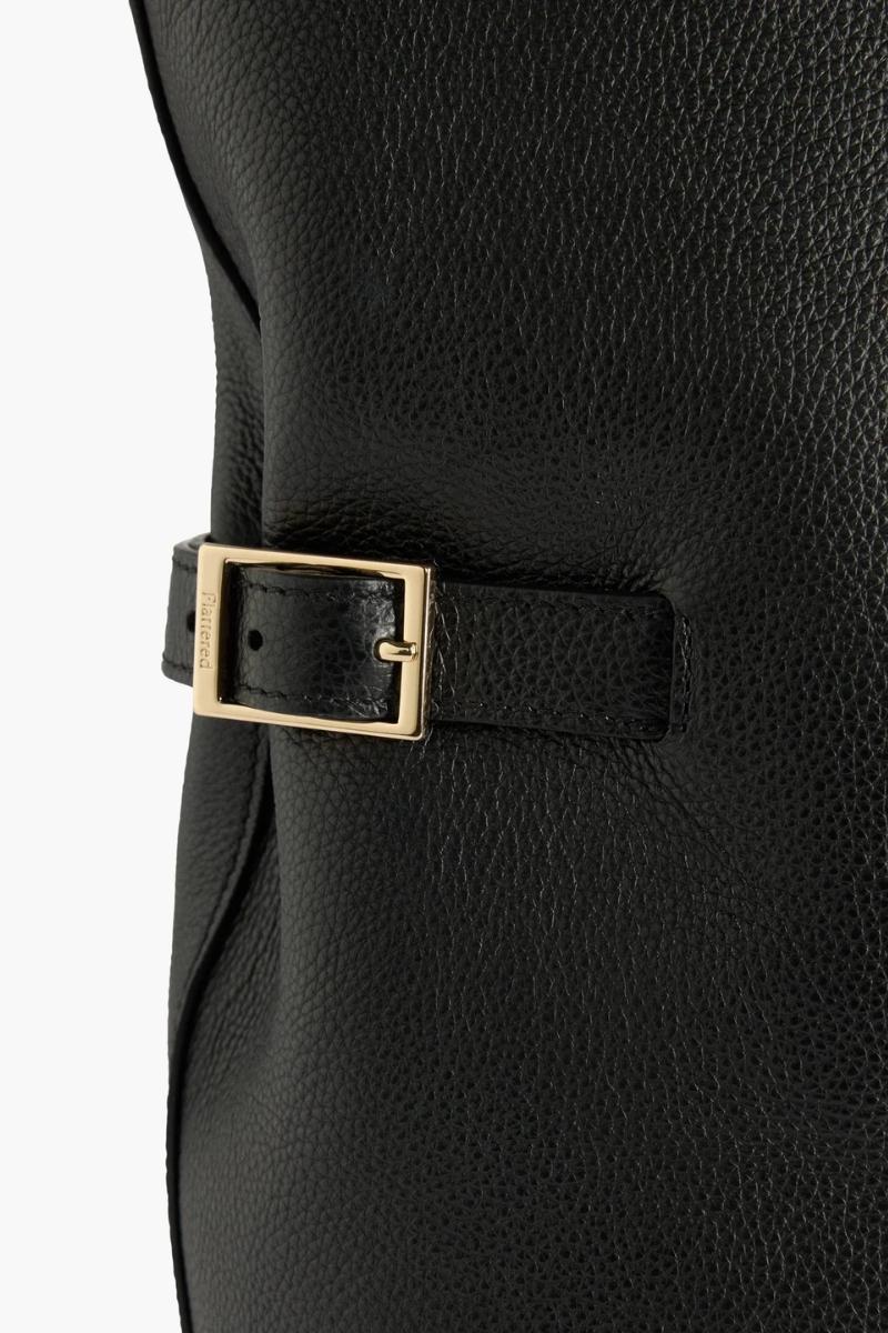 Flattered Lesley Tote bag grained leather - black - Image 4