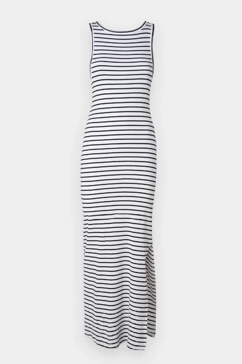 Gestuz DrewGZ SL reversible dress - black / white stripe - Image 5