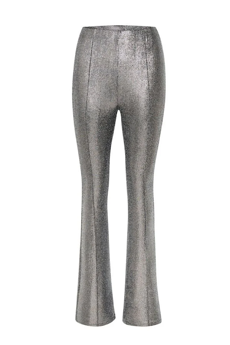Gestuz EiraGZ flared legging - silver structure - Image 2