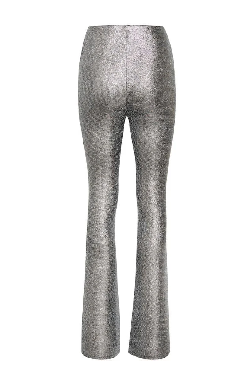 Gestuz EiraGZ flared legging - silver structure - Image 3