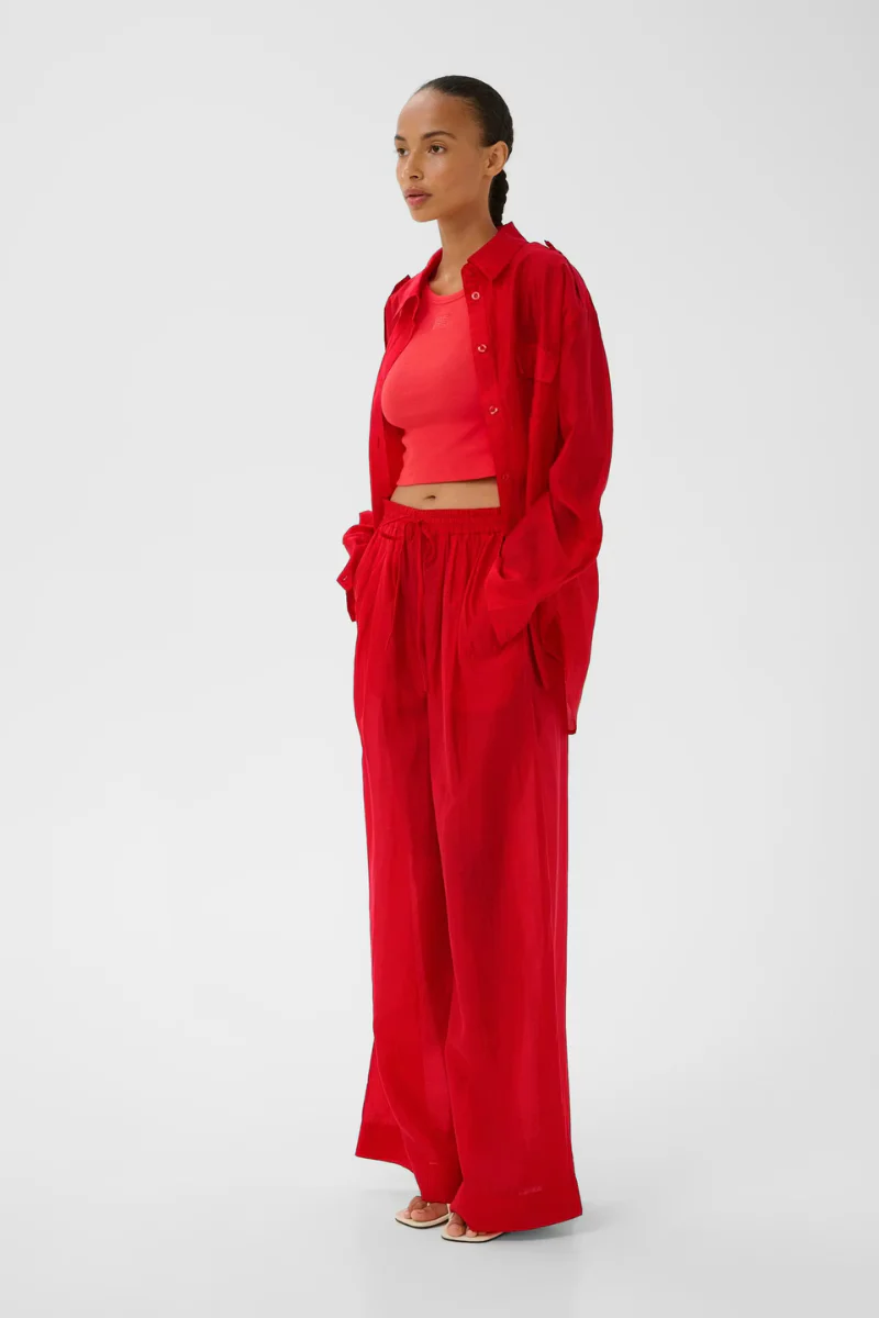 Gestuz GZsiora HW pants - tomato - Image 2