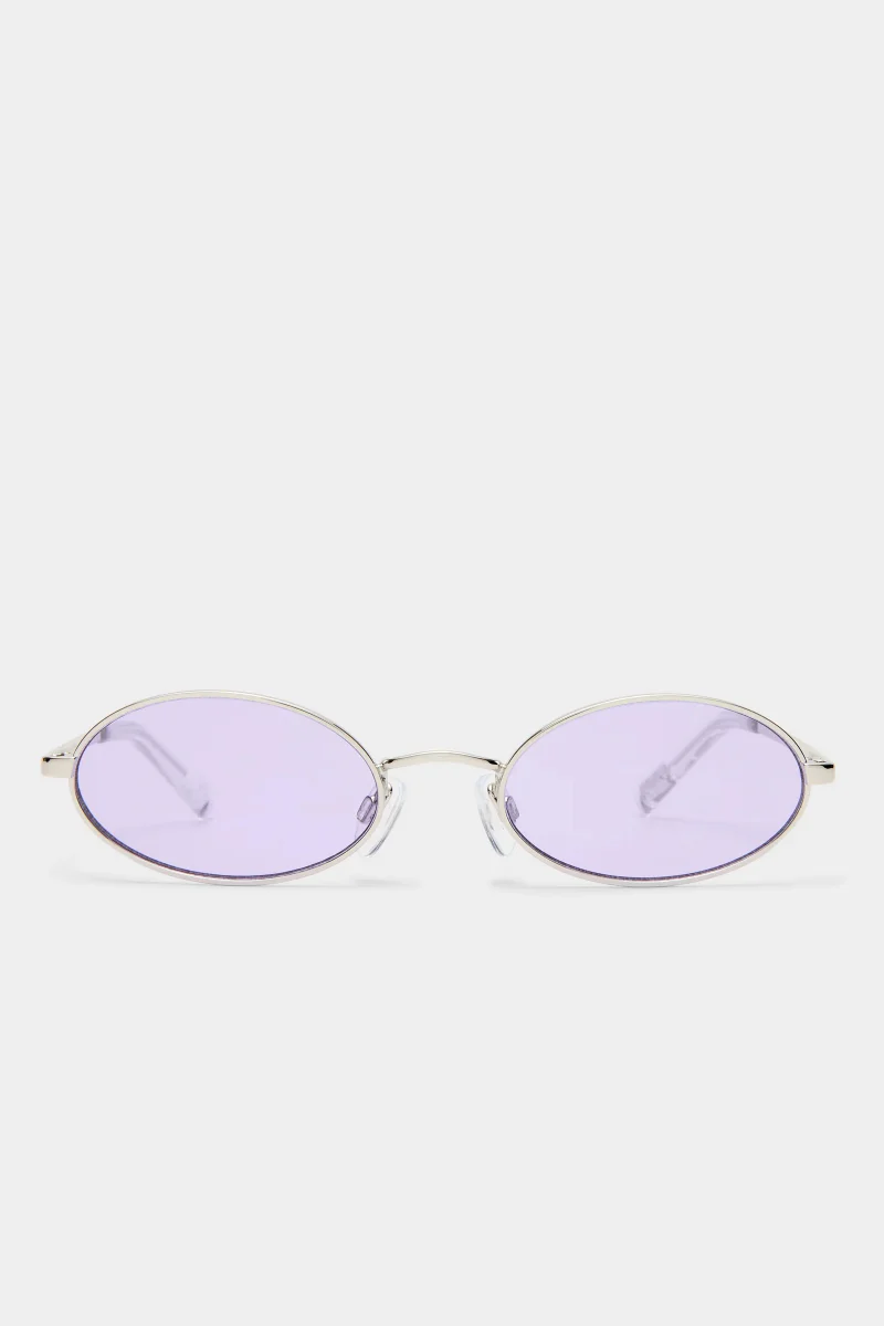 Le Specs Love train - silver lilac tint - Image 4