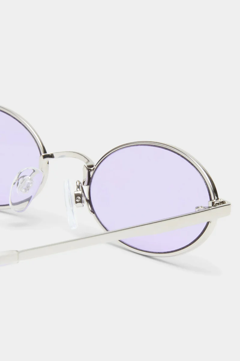 Le Specs Love train - silver lilac tint - Image 5