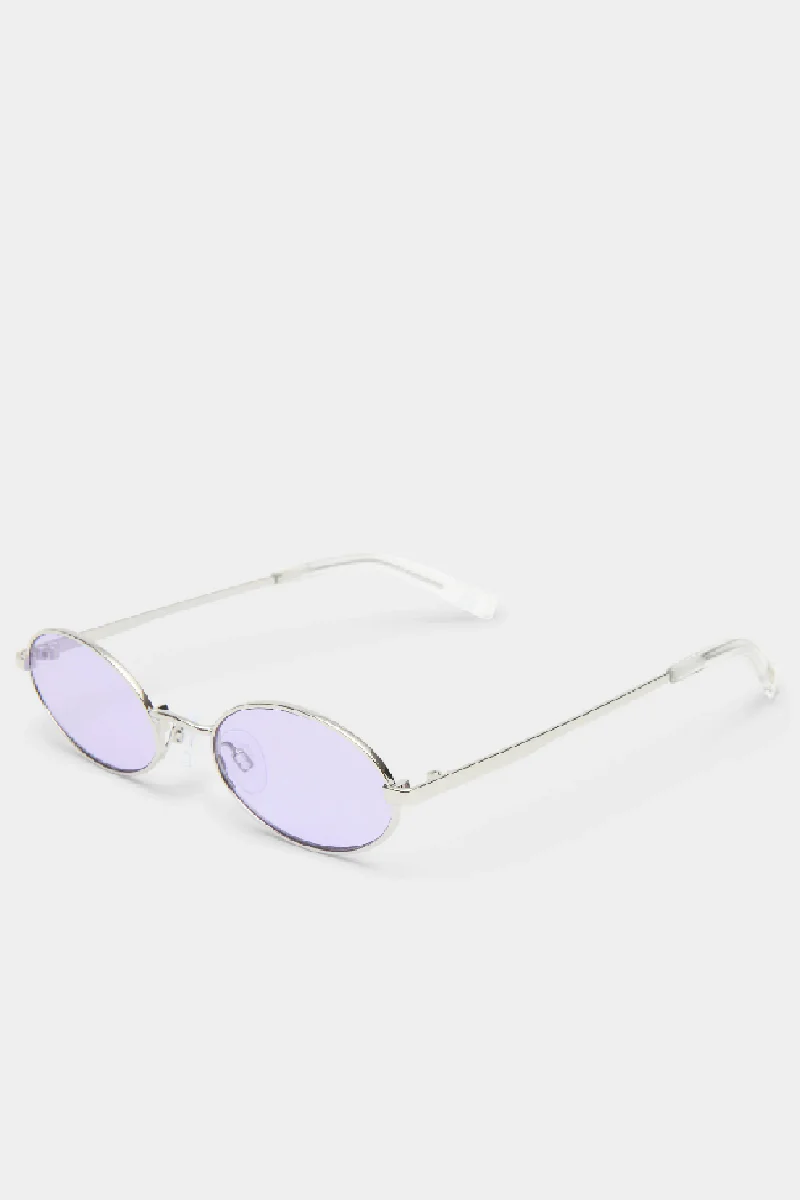 Le Specs Love train - silver lilac tint - Image 6