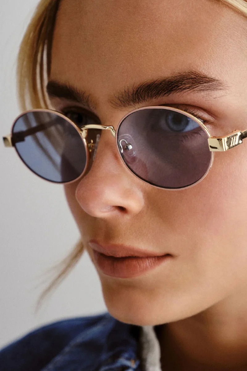 Le Specs Poseidon Deux aurinkolasit - gold/teal - Image 3