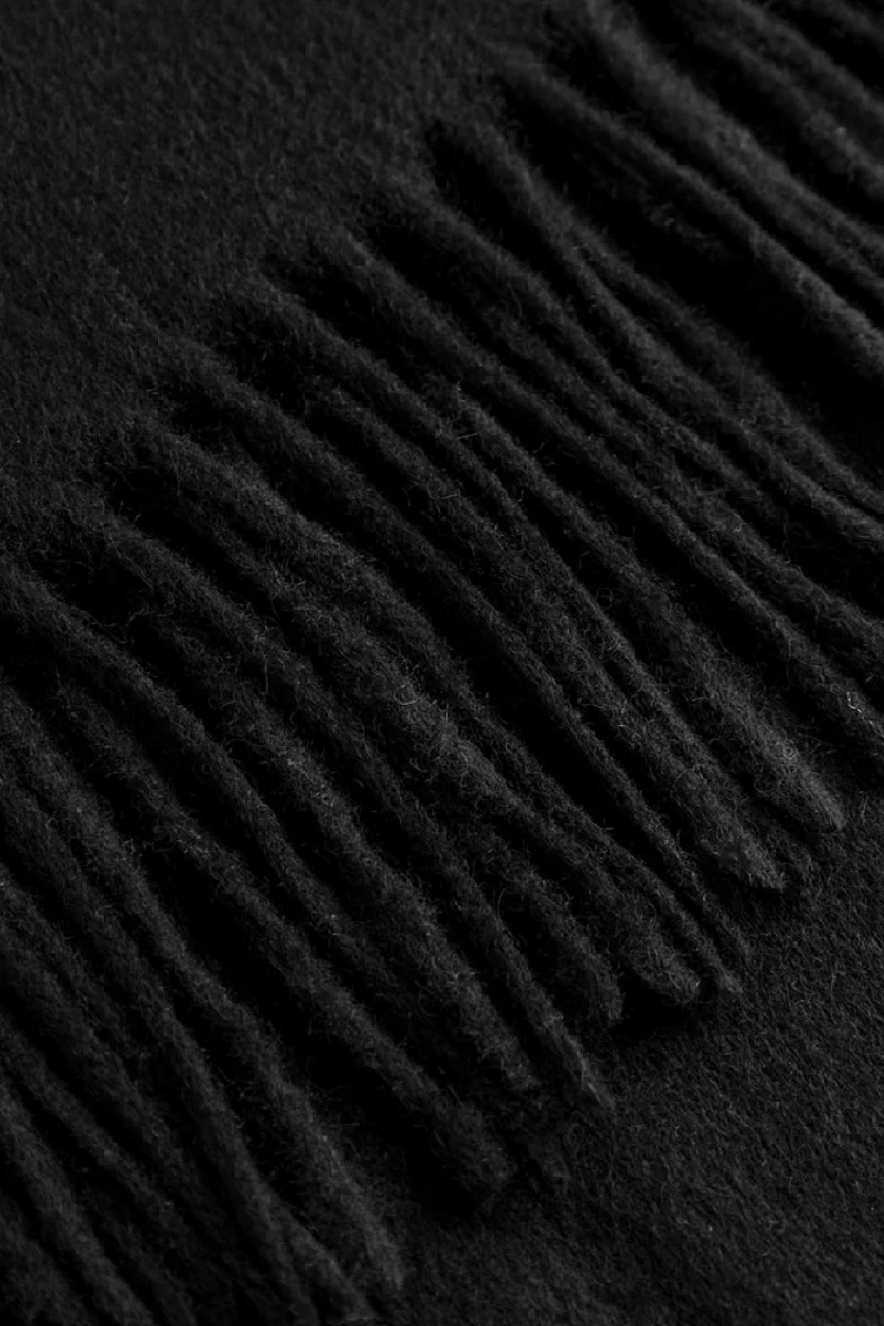 Les Deux Wayne Wool Scarf - black - Image 3